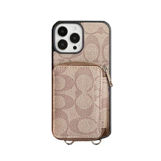 Classic Letter Card Pocket iPhone Case