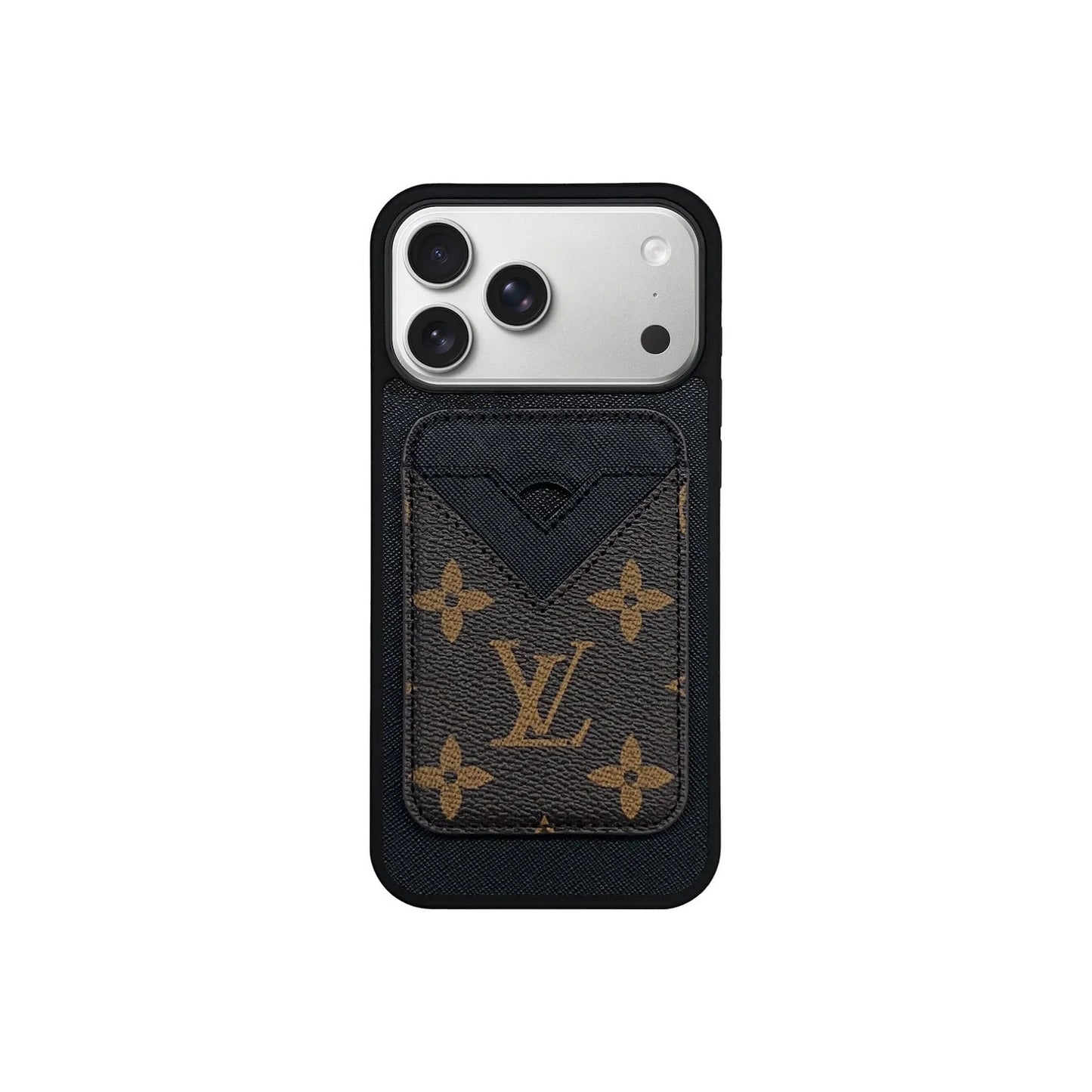 Retro Brown Card Pocket iPhone Case