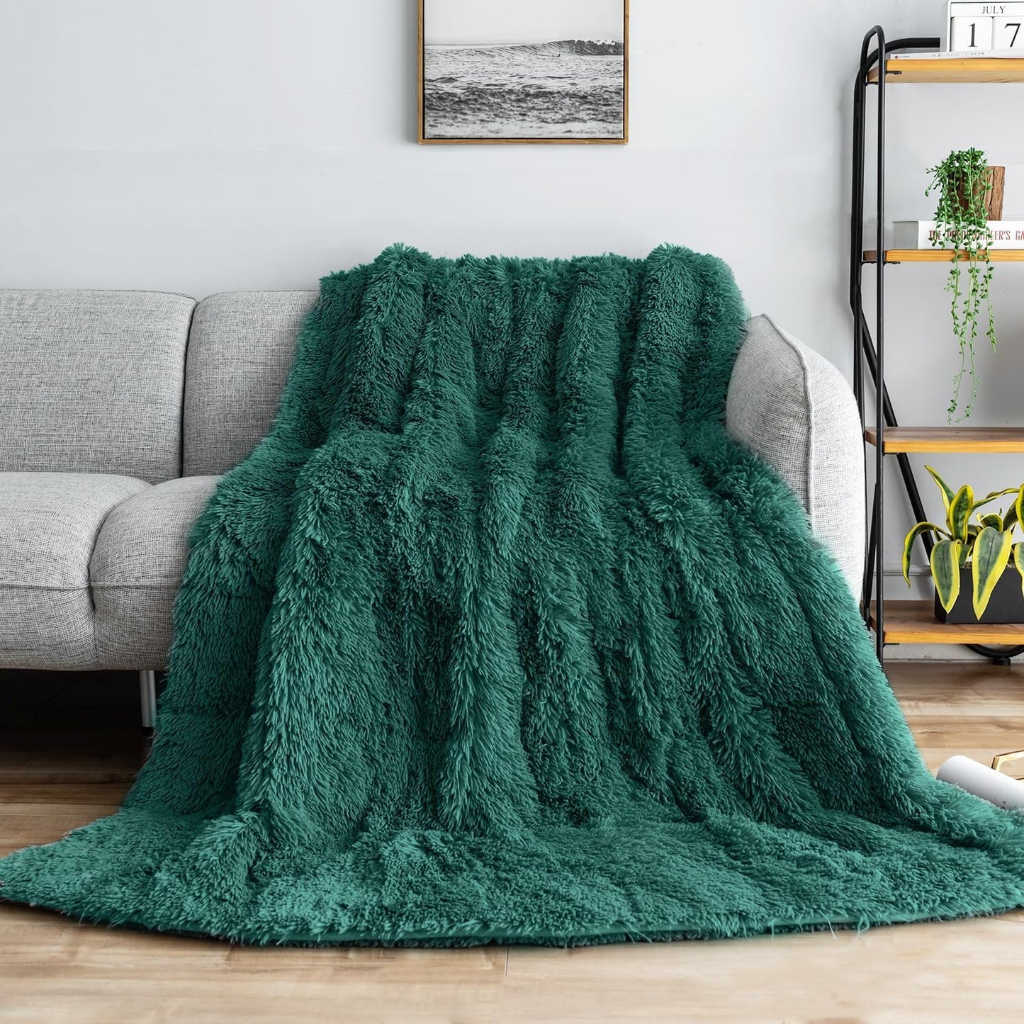 Forest Green Jacquard Weighted Blanket