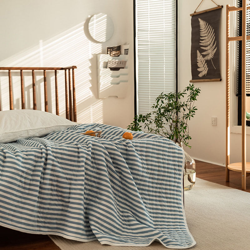 Cotton Striped Quilt