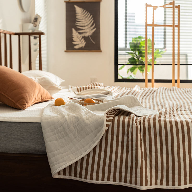 Cotton Striped Quilt