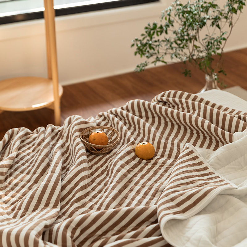 Cotton Striped Quilt