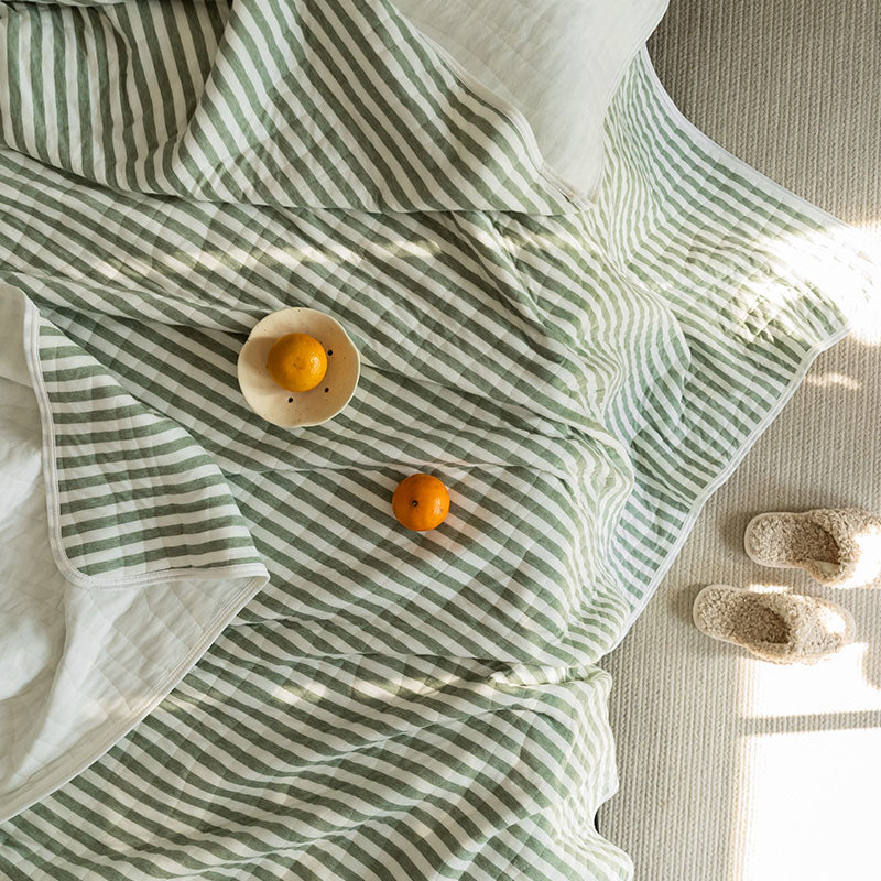 Cotton Striped Quilt