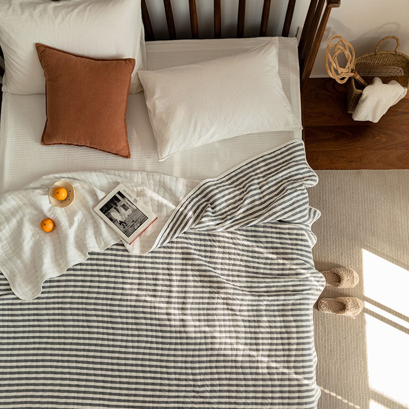 Cotton Striped Quilt