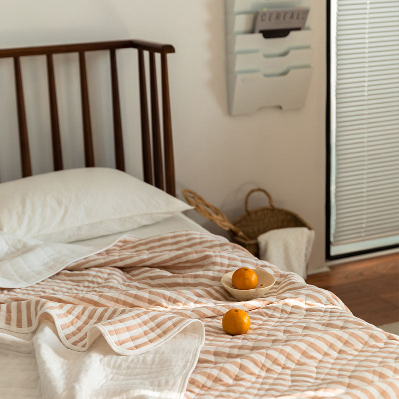 Cotton Striped Quilt