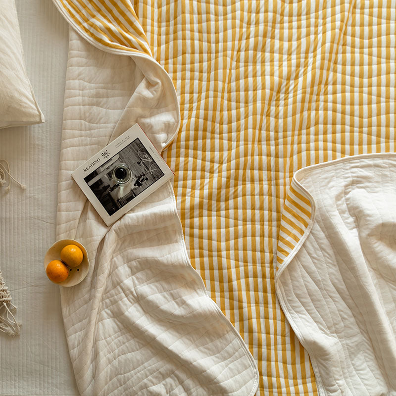 Cotton Striped Quilt